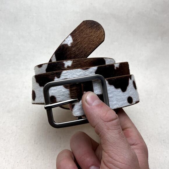 y2k 2000s western brown and white cow belt - Picture 8 of 9